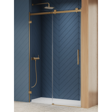 New Trendy 1D dušo durys Softi X Gold Brushed, pasirenkamas dydis ir pusė New Trendy 1D dušo durys Softi X Gold Brushed, pasirenkamas dydis ir pusė
