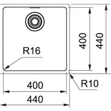 Nerūdijančio plieno plautuvė Franke MARIS MRX 110-40 1 Nerūdijančio plieno plautuvė Franke MARIS MRX 110-40 1