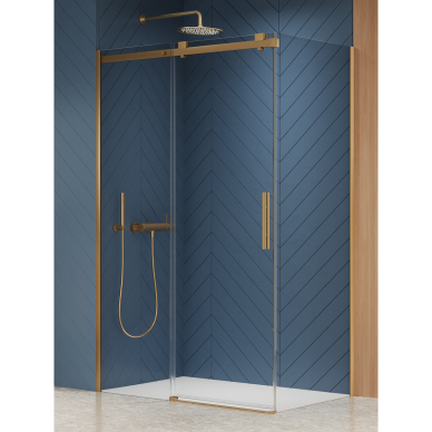 New Trendy 1D Softi Gold BRUSHED dušo kabina, pasirenkamas dydis New Trendy 1D Softi Gold BRUSHED dušo kabina, pasirenkamas dydis