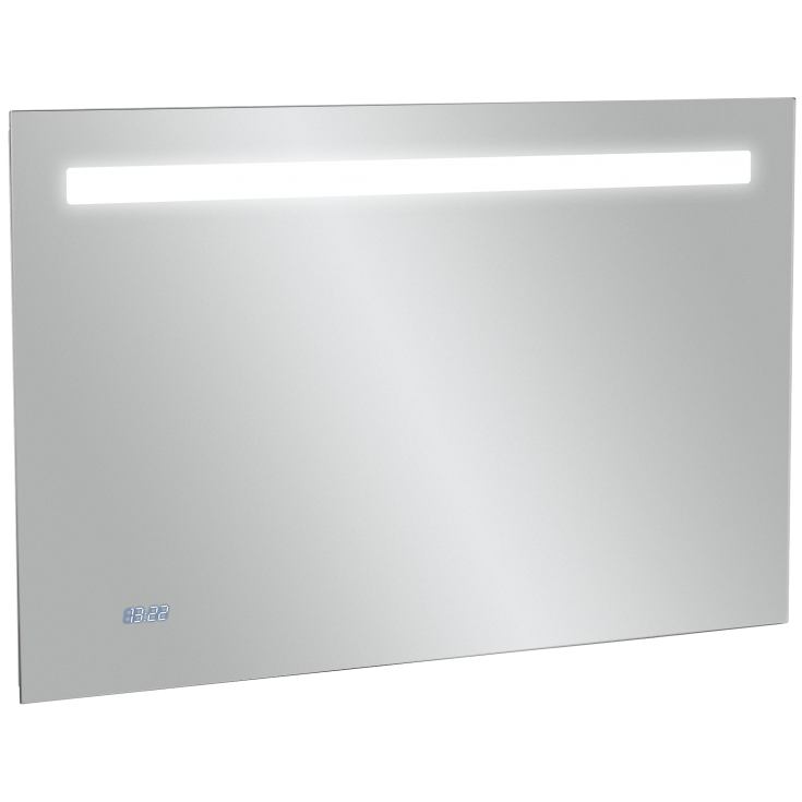 Nerasojantis Kohler veidrodis 100x65 cm su LED un laikrodžiu IP 44 Nerasojantis Kohler veidrodis 100x65 cm su LED un laikrodžiu IP 44