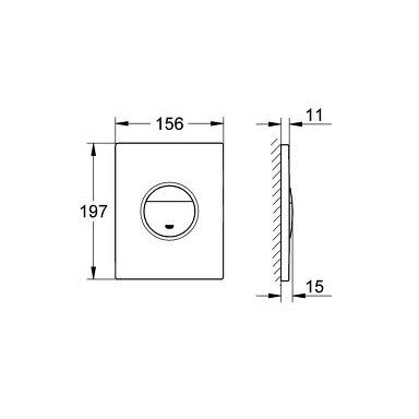 Nuleidimo mygtukas WC Grohe Nova Cosmopolitan