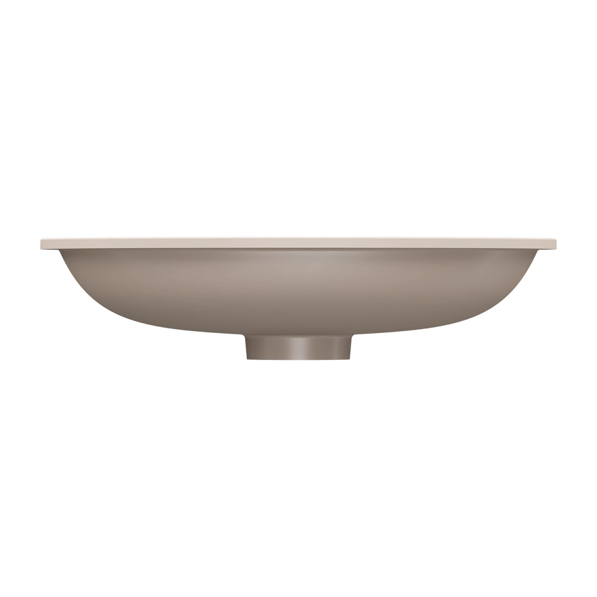 Omnires iš apačios montuojamas praustuvas Shell M+ 54x34cm, matinė smėlio spalva 2 Omnires iš apačios montuojamas praustuvas Shell M+ 54x34cm, matinė smėlio spalva 2