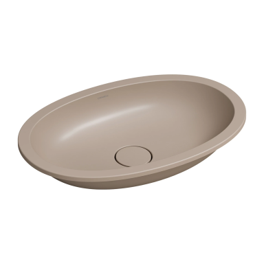 Omnires iš apačios montuojamas praustuvas Shell M+ 54x34cm, matinė smėlio spalva Omnires iš apačios montuojamas praustuvas Shell M+ 54x34cm, matinė smėlio spalva