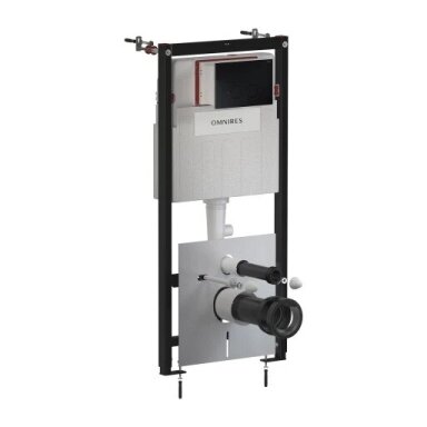 Omnires STRONGFRAME potinkinis rėmas su ECO nuleidimo sistema ir plieniniu mygtuku R45, juoda matinė Omnires STRONGFRAME potinkinis rėmas su ECO nuleidimo sistema ir plieniniu mygtuku R45, juoda matinė
