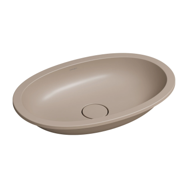 Omnires iš apačios montuojamas praustuvas Shell M+ 54x34cm, matinė smėlio spalva Omnires iš apačios montuojamas praustuvas Shell M+ 54x34cm, matinė smėlio spalva
