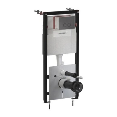 Omnires STRONGFRAME potinkinis rėmas su ECO nuleidimo sistema ir plieniniu mygtuku R45, šlifuotas antracitas Omnires STRONGFRAME potinkinis rėmas su ECO nuleidimo sistema ir plieniniu mygtuku R45, šlifuotas antracitas