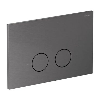 Omnires STRONGFRAME potinkinis rėmas su ECO nuleidimo sistema ir plieniniu mygtuku R45, šlifuotas antracitas 1 Omnires STRONGFRAME potinkinis rėmas su ECO nuleidimo sistema ir plieniniu mygtuku R45, šlifuotas antracitas 1