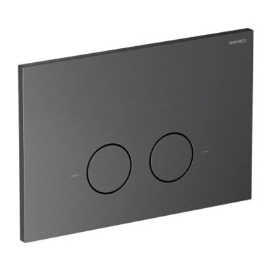 Omnires STRONGFRAME potinkinis rėmas su ECO nuleidimo sistema ir plieniniu mygtuku R45, šlifuotas grafitas 1