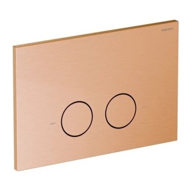Omnires STRONGFRAME potinkinis rėmas su ECO nuleidimo sistema ir plieniniu mygtuku R45, šlifuotas varis 1 Omnires STRONGFRAME potinkinis rėmas su ECO nuleidimo sistema ir plieniniu mygtuku R45, šlifuotas varis 1