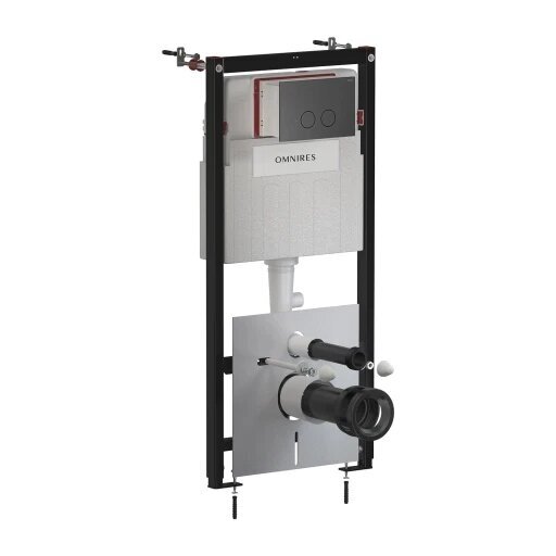 Omnires STRONGFRAME potinkinis rėmas su ECO nuleidimo sistema ir plieniniu mygtuku R45, šlifuotas grafitas Omnires STRONGFRAME potinkinis rėmas su ECO nuleidimo sistema ir plieniniu mygtuku R45, šlifuotas grafitas