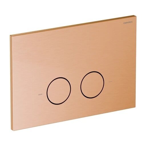 Omnires STRONGFRAME potinkinis rėmas su ECO nuleidimo sistema ir plieniniu mygtuku R45, šlifuotas varis 1 Omnires STRONGFRAME potinkinis rėmas su ECO nuleidimo sistema ir plieniniu mygtuku R45, šlifuotas varis 1