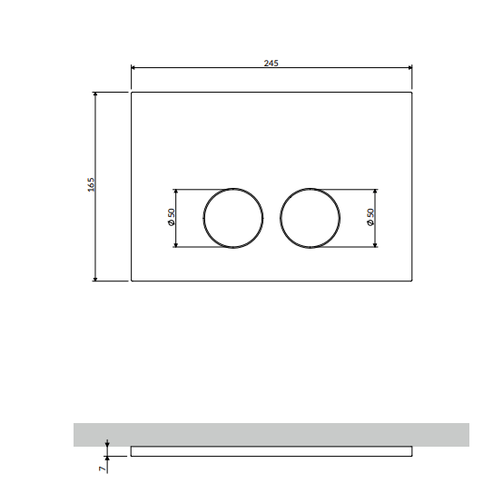 Omnires minimal flush vandens nuleidimo mygtukas 1 Omnires minimal flush vandens nuleidimo mygtukas 1