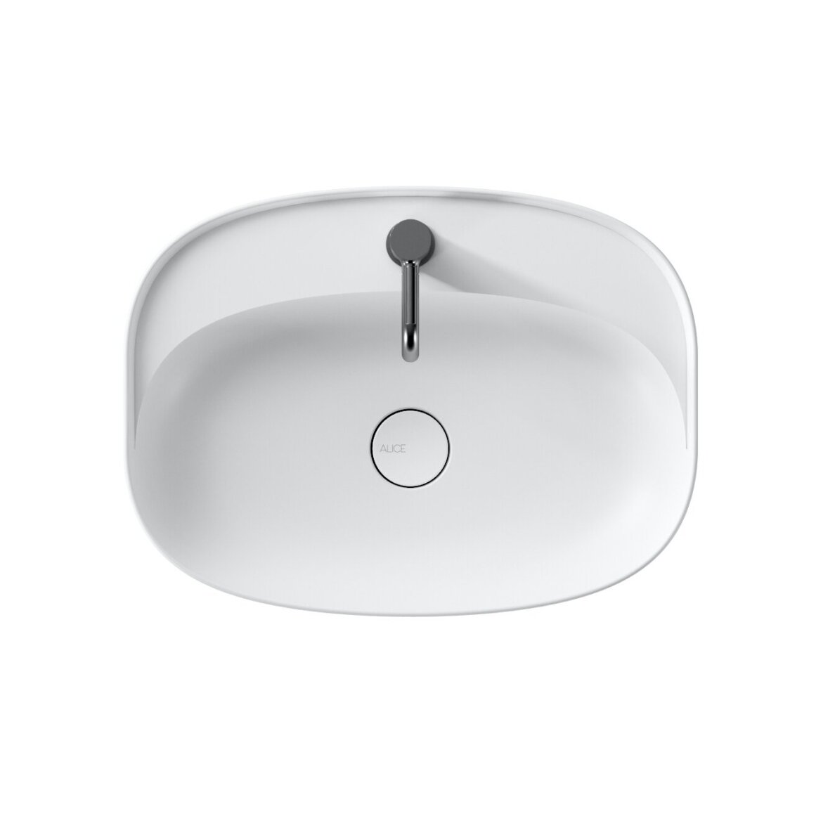Pastatomas ant stalviršio praustuvas Alice Ceramica Lavabo Form Ovale 60x45 (BE GAMYKLINĖS PAKUOTĖS, SU MAŽU DEFEKTU) NR. 3 4 Pastatomas ant stalviršio praustuvas Alice Ceramica Lavabo Form Ovale 60x45 (BE GAMYKLINĖS PAKUOTĖS, SU MAŽU DEFEKTU) NR. 3 4