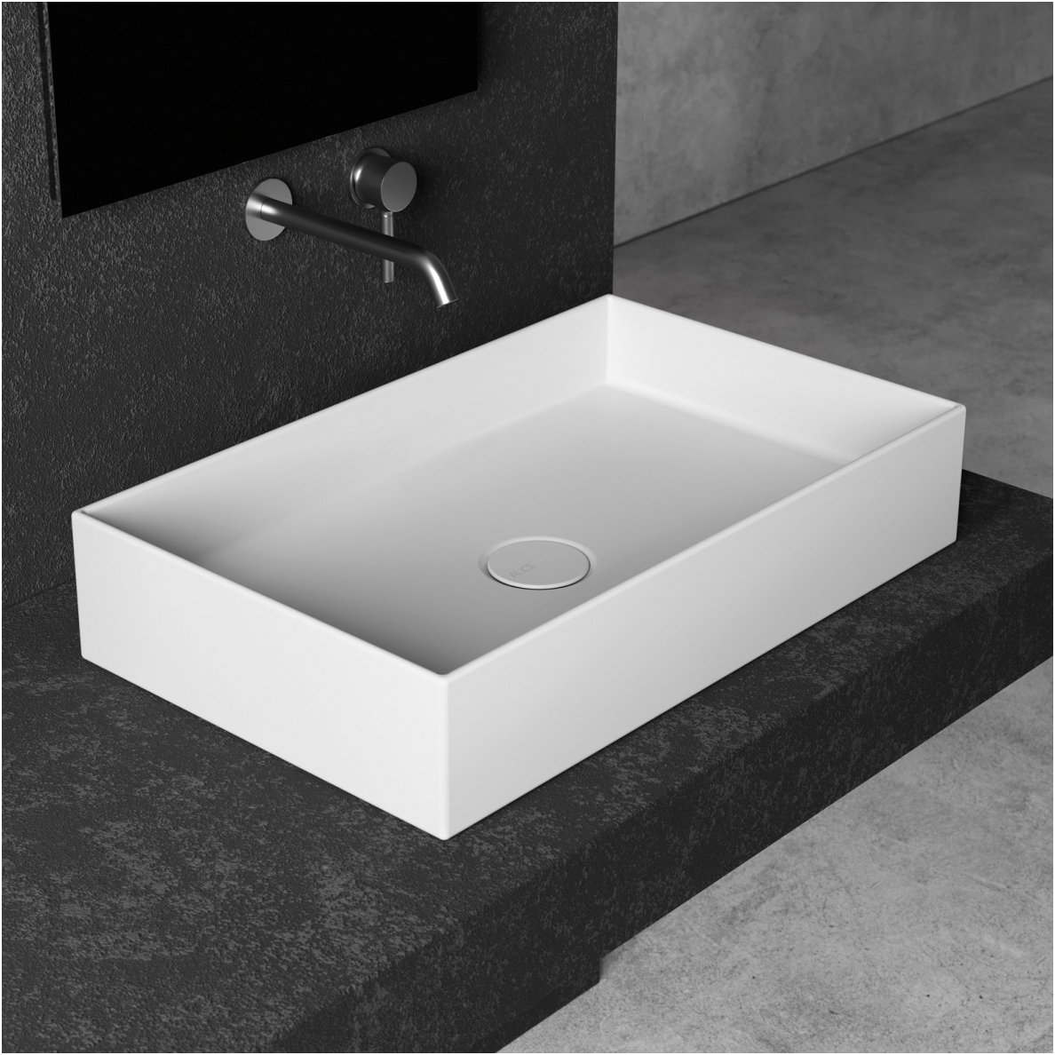 Pastatomas praustuvas Alice Ceramica Hide 600x370 mm Pastatomas praustuvas Alice Ceramica Hide 600x370 mm