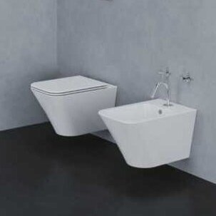 Pakabinamas klozetas Azzurra Build EasyClean su su lėtaeigiu dangčiu 3