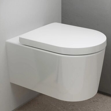 Pakabinamas klozetas Hansgrohe ELUPURA S AQUAFALL SMC su soft close Pakabinamas klozetas Hansgrohe ELUPURA S AQUAFALL SMC su soft close