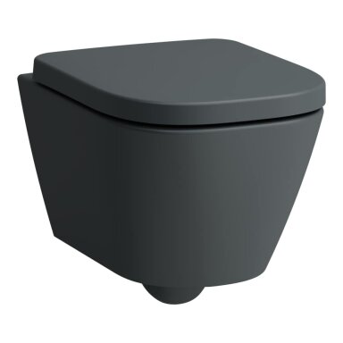 Pakabinamas klozetas Laufen Meda su softclose dangčiu, graphite matt Pakabinamas klozetas Laufen Meda su softclose dangčiu, graphite matt
