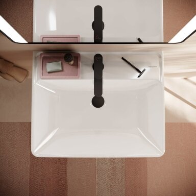 Pakabinamas praustuvas Hansgrohe Xanuia Q su skyle maišytuvui Q 55 x 37 cm Pakabinamas praustuvas Hansgrohe Xanuia Q su skyle maišytuvui Q 55 x 37 cm