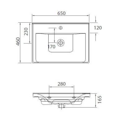 Pakabinamas praustuvas Karag Sava 65x45 Pakabinamas praustuvas Karag Sava 65x45