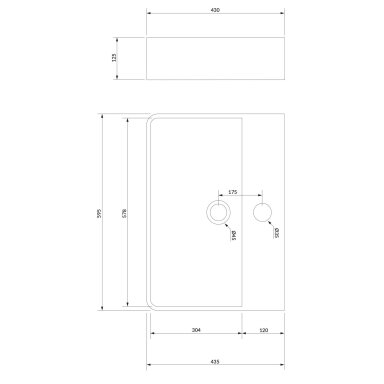 Pakabinamas praustuvas Omnires Garland 60x43cm