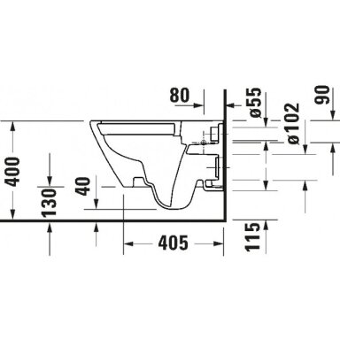 PAKABINAMAS UNITAZAS DURAVIT D-CODE 54CM RIMLESS, WASHDOWN MODELIS SU SOFT-CLOSE DANGČIU PAKABINAMAS UNITAZAS DURAVIT D-CODE 54CM RIMLESS, WASHDOWN MODELIS SU SOFT-CLOSE DANGČIU