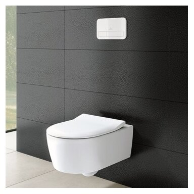 Pakabinamas unitazas Villeroy&Boch AVENTO DirectFlush su Slim SoftClose dangčiu Pakabinamas unitazas Villeroy&Boch AVENTO DirectFlush su Slim SoftClose dangčiu