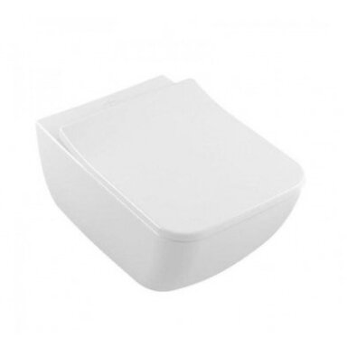 Pakabinamas unitazas Villeroy&Boch Venticello DirectFlush su Ceramic Plus danga bei su SLIM SoftClose dangčiu Pakabinamas unitazas Villeroy&Boch Venticello DirectFlush su Ceramic Plus danga bei su SLIM SoftClose dangčiu