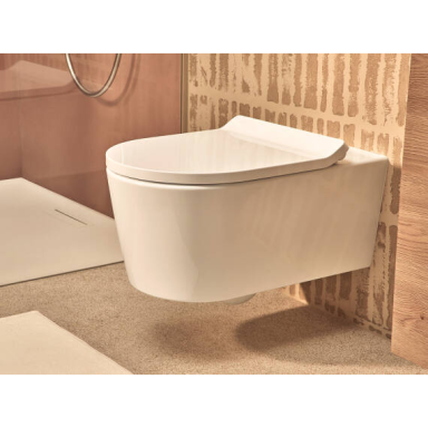 Pakabinamo WC unitazo Hansgrohe EluPura S su AquaHelix Flush nuleidimu, HygieneEffect danga ir dangčio su SoftClose+ QuickRelease komplektas Pakabinamo WC unitazo Hansgrohe EluPura S su AquaHelix Flush nuleidimu, HygieneEffect danga ir dangčio su SoftClose+ QuickRelease komplektas