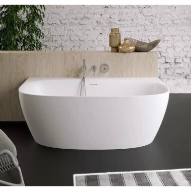 Pastatoma vonia Riho Omega Back2Wall 170x80 cm su sifonu, balta Pastatoma vonia Riho Omega Back2Wall 170x80 cm su sifonu, balta