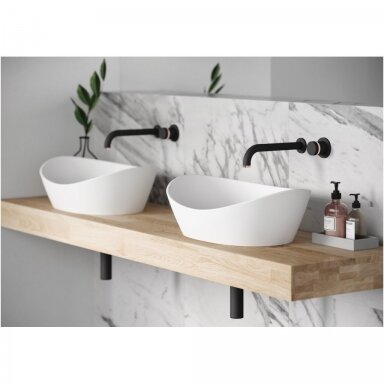 Pastatomas ant stalviršio praustuvas PAA SilkStone Amore 60x37cm Pastatomas ant stalviršio praustuvas PAA SilkStone Amore 60x37cm