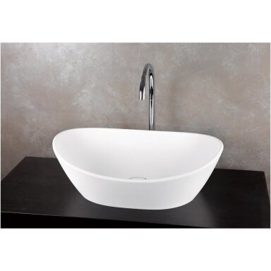 Pastatomas ant stalviršio praustuvas PAA SilkStone Amore 60x37cm Pastatomas ant stalviršio praustuvas PAA SilkStone Amore 60x37cm