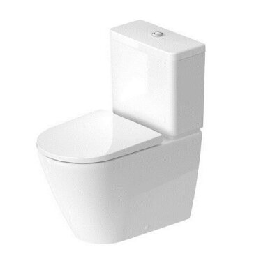 Pastatomas klozetas Duravit D-Neo Rimless su QR/SC dangčiu Pastatomas klozetas Duravit D-Neo Rimless su QR/SC dangčiu