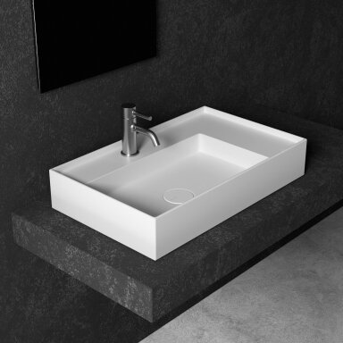 Pastatomas praustuvas Alice Ceramica Hide 650x400 mm Pastatomas praustuvas Alice Ceramica Hide 650x400 mm