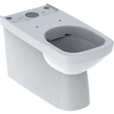 Pastatomas Geberit Selnova Square Rimfree WC unitazas su bakeliu ir su Soft Close dangčiu