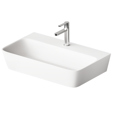 Pastatomas Silkstone praustuvas PAA Quadro Matte White 700 x 430 Pastatomas Silkstone praustuvas PAA Quadro Matte White 700 x 430