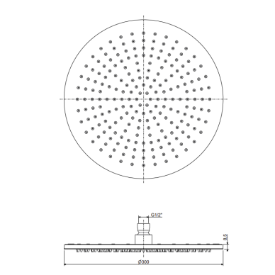 Paffoni potinkinė termostatinė, 2 funkcijų dušo/vonios sistema, chromo spalva 7 Paffoni potinkinė termostatinė, 2 funkcijų dušo/vonios sistema, chromo spalva 7