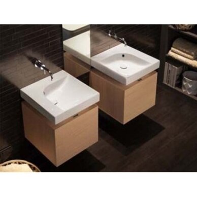 Pakabinamas Hatria Lavabo praustuvas G-50 left su 1 anga maišytuvui 500x500mm 3 Pakabinamas Hatria Lavabo praustuvas G-50 left su 1 anga maišytuvui 500x500mm 3