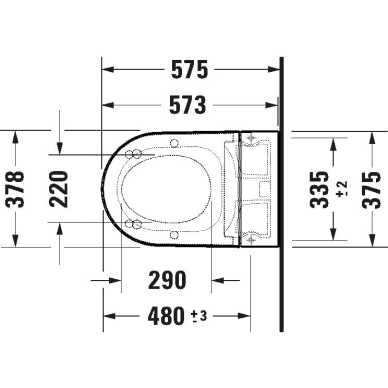 Pakabinamas unitazas Duravit SensoWash Starck F lite Compact Rimless su bidė funkcija, su DuraShield danga, su lėtai užsidarančiu dangčiu 3 Pakabinamas unitazas Duravit SensoWash Starck F lite Compact Rimless su bidė funkcija, su DuraShield danga, su lėtai užsidarančiu dangčiu 3