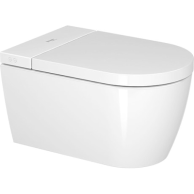 Pakabinamas unitazas su bidė funkcija Duravit SensoWash Starck f Plus Compact Rimless, su DuraShield danga Pakabinamas unitazas su bidė funkcija Duravit SensoWash Starck f Plus Compact Rimless, su DuraShield danga