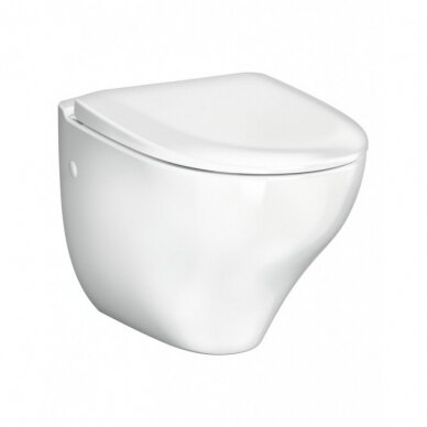 Pakabinmas WC komplektas New Nautic 1530 hygienic flush su soft-close dangtis 1