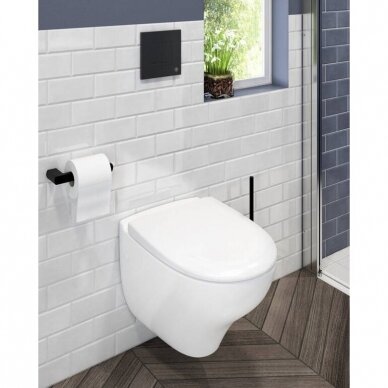Pakabinmas WC komplektas New Nautic 1530 hygienic flush su soft-close dangtis