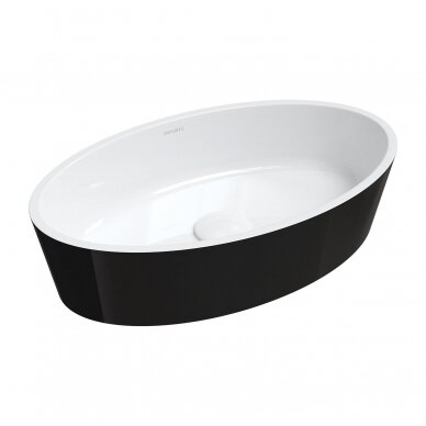 Pastatomas ant stalviršio praustuvas Omnires BARI500UNBCP Marble+