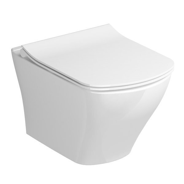 Pakabinamas Ravak unitazas WC CLASSIC RIMOFF su Classic Slim dangčiu Pakabinamas Ravak unitazas WC CLASSIC RIMOFF su Classic Slim dangčiu