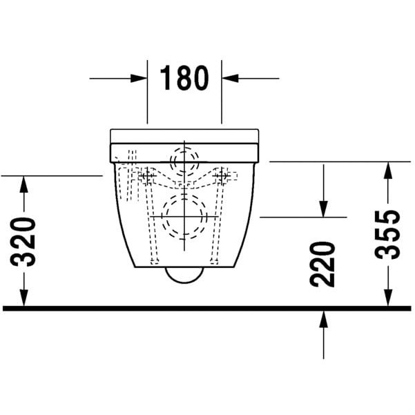 Pakabinamas unitazas Duravit Starck3 1