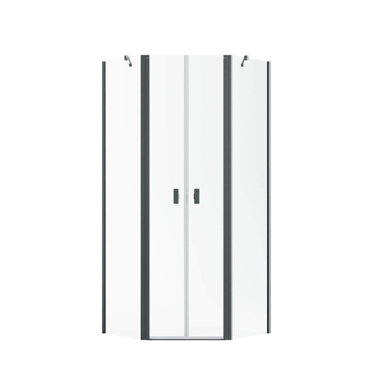 Penkiakampė dušo kabina Radaway Nes Brushed GunMetal PTD, skaidrus stiklas 1 Penkiakampė dušo kabina Radaway Nes Brushed GunMetal PTD, skaidrus stiklas 1