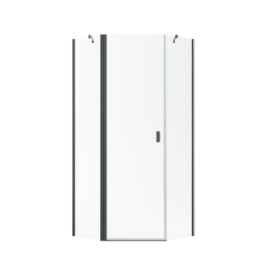 Penkiakampė dušo kabina Radaway Nes Brushed GunMetal PTJ, skaidrus stiklas Penkiakampė dušo kabina Radaway Nes Brushed GunMetal PTJ, skaidrus stiklas