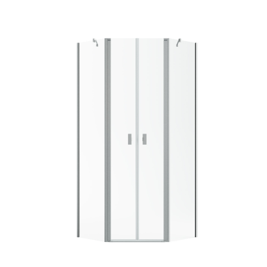 Penkiakampė dušo kabina Radaway Nes Brushed Nickel PTD, skaidrus stiklas Penkiakampė dušo kabina Radaway Nes Brushed Nickel PTD, skaidrus stiklas