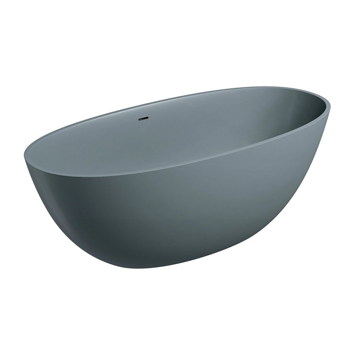 Pilkai matinė laisvai pastatoma lieto akmens vonia Omnires SHELL M+ su persipylimu SHELLWWZPAG 160 x 75 cm Pilkai matinė laisvai pastatoma lieto akmens vonia Omnires SHELL M+ su persipylimu SHELLWWZPAG 160 x 75 cm