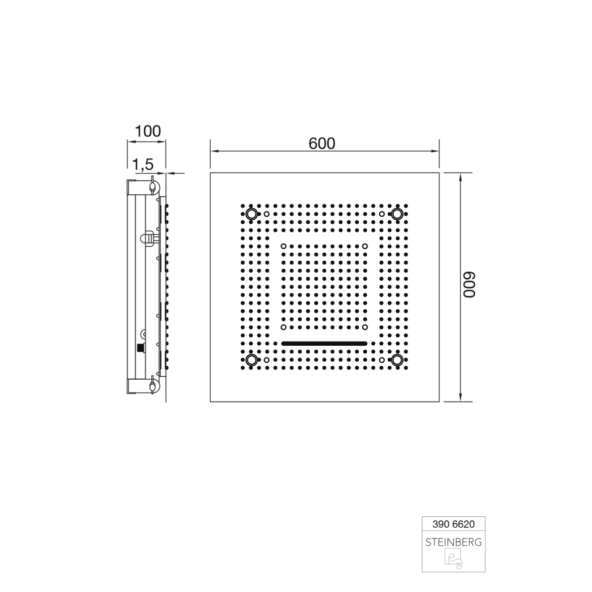 Pilnai elektroninis dušo komplektas Steinberg „iFlow“. 6