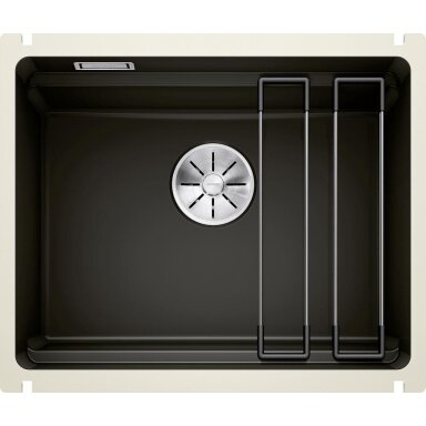 Plautuvė BLANCO ETAGON 500-U Ceramic Black InFino O.AF